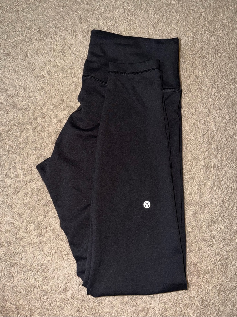 lululemon Wunder Under Black High-Rise Leggings (Size 12)